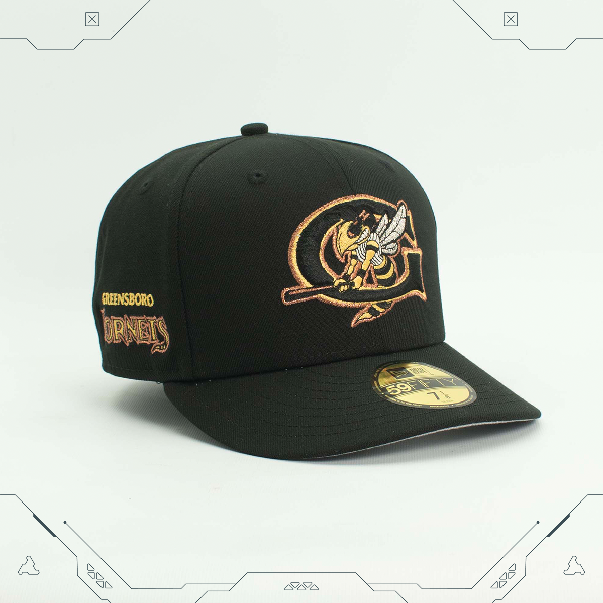 GORRA NEW ERA 59 FIFTY GREENSBORO HORNETS